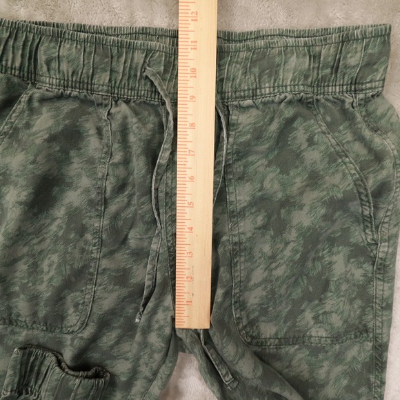 Orvis Women's Green Camo Tencel Paperbag Drawstring Jogger Pants Size‎ M - Picture 5 of 10